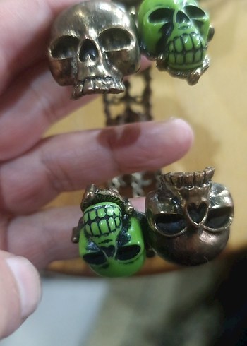 Yeşil Kafatası bilezik - Görsel 2