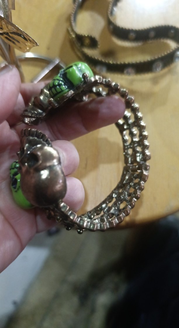 Yeşil Kafatası bilezik - Görsel 3