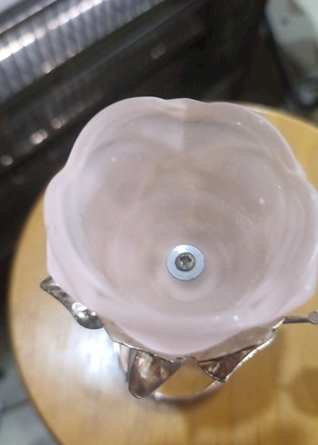 Pembe Gül Şeklinde Dekoratif Mumluk - Görsel 2