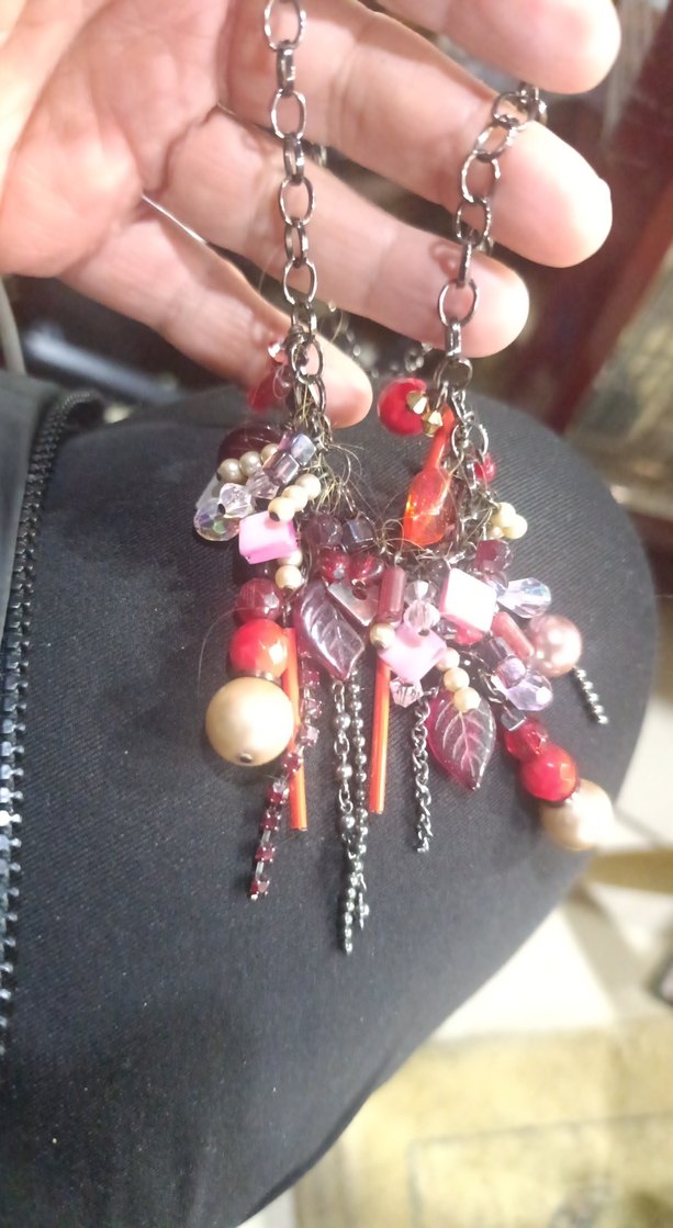 Renkli Boncuklu Uzun Kadın Kolye - Görsel 2