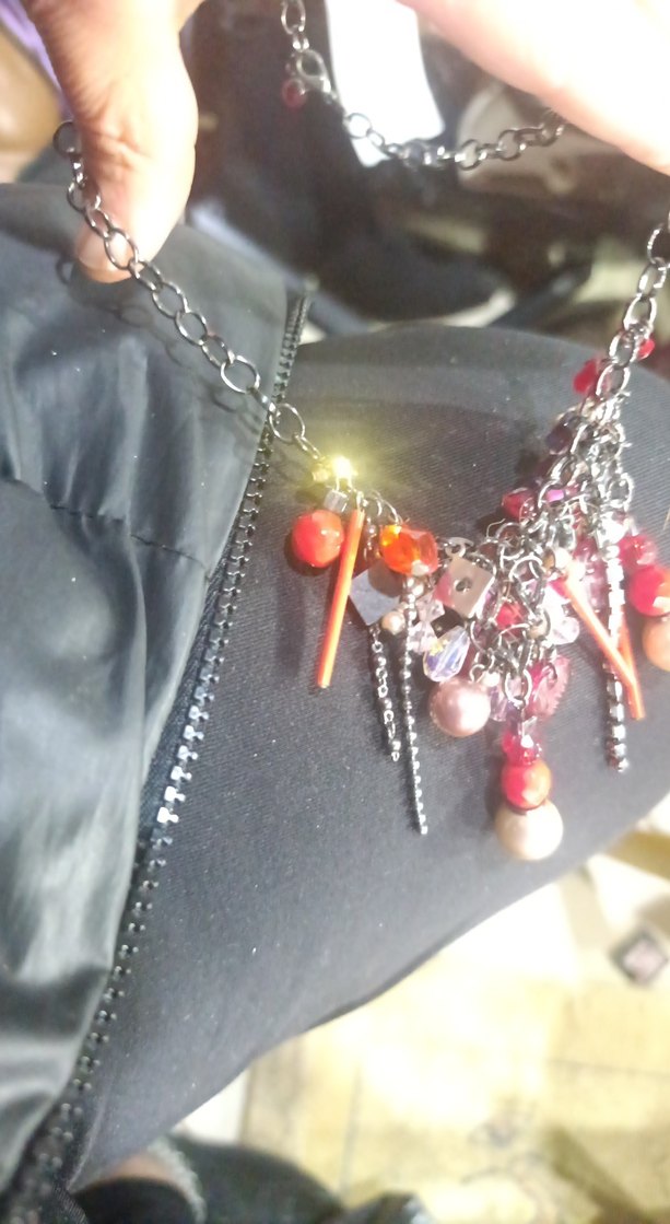 Renkli Boncuklu Uzun Kadın Kolye - Görsel 4