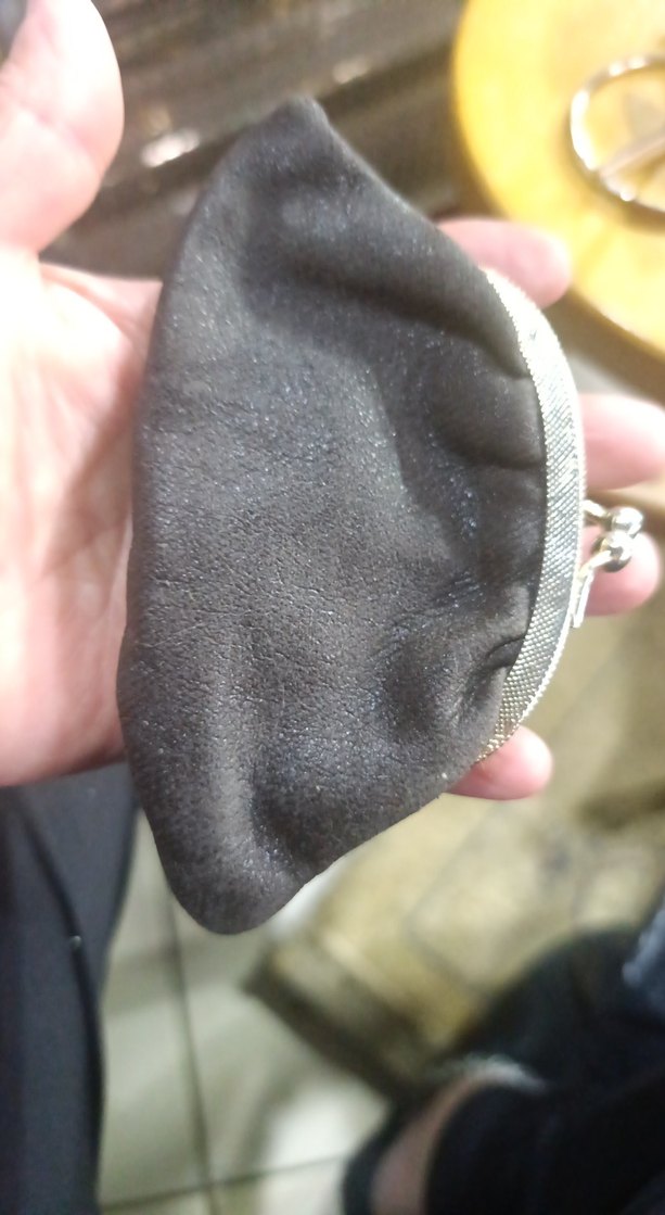 Gri Süet Tokalı Vintage Kadın Cüzdanı - Görsel 4