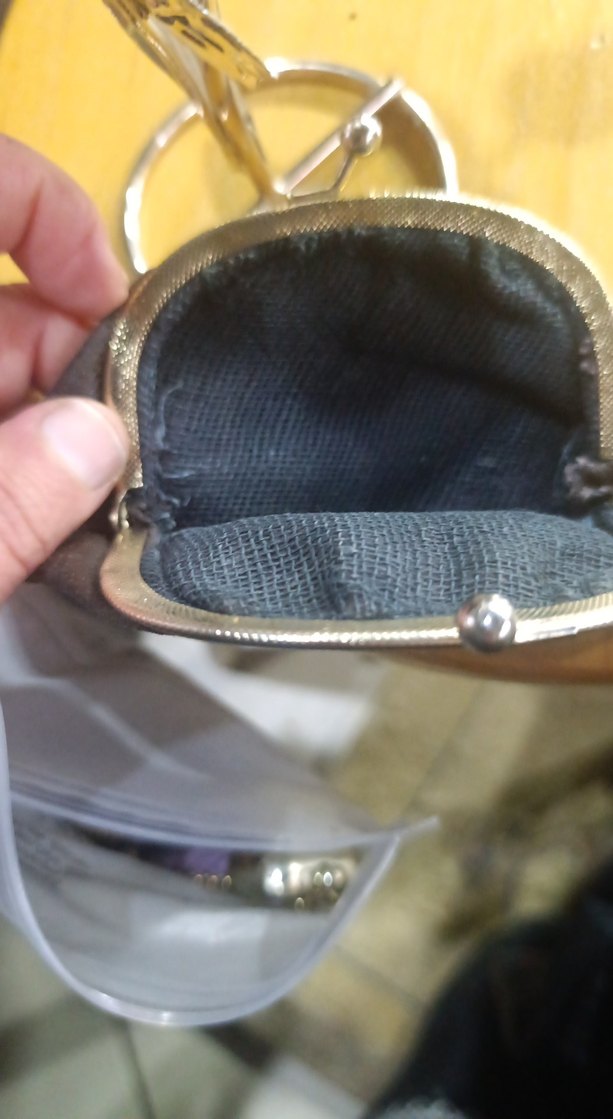 Gri Süet Tokalı Vintage Kadın Cüzdanı - Görsel 2