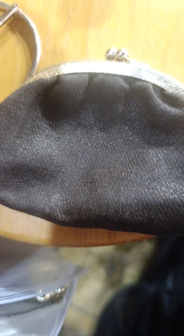 Gri Süet Tokalı Vintage Kadın Cüzdanı - Görsel 3