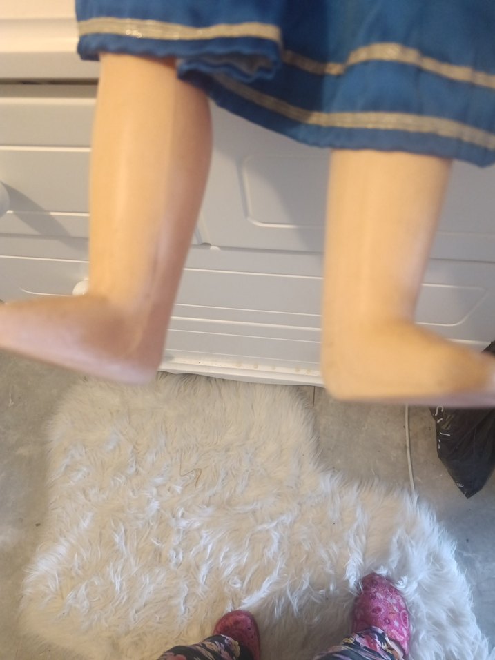 fatoş bebek Mavi Parlak Elbiseli Bebek - Görsel 4