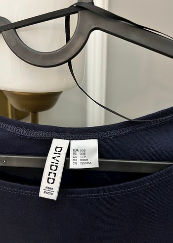 xs Beden H&m kayık yaka üst