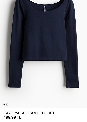 H&m kayık yaka üst
