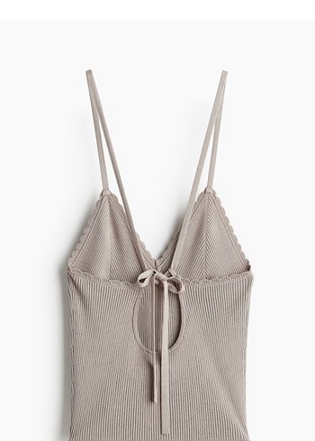 H&M h&m v yaka beyaz crop