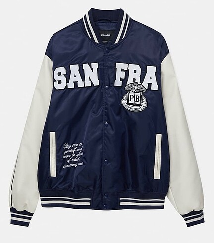 PULL BEAR LACİVERT KOLEJ CEKETİ