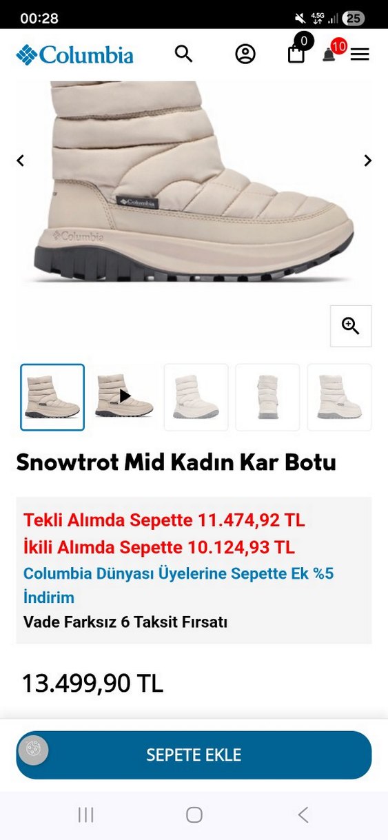 Columbia bayan bot - Görsel 5