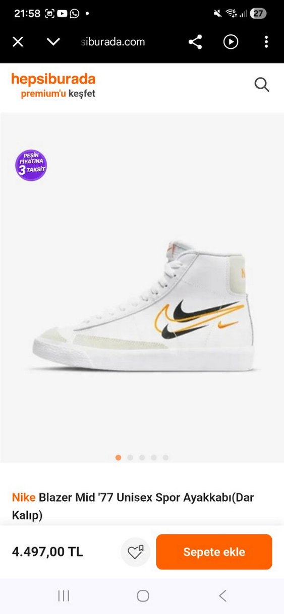 Nike orijinal ayakkabı 37numara - Görsel 2