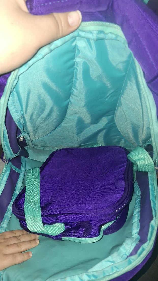 Mor Unicorn Desenli Çocuk Okul Çantası - Görsel 3