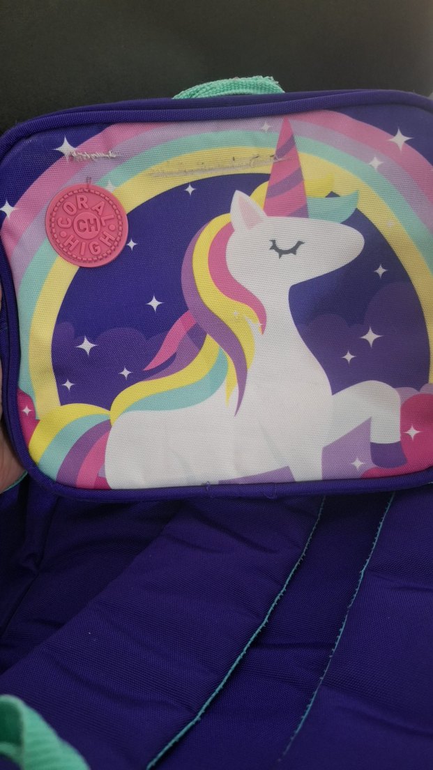 Mor Unicorn Desenli Çocuk Okul Çantası - Görsel 2