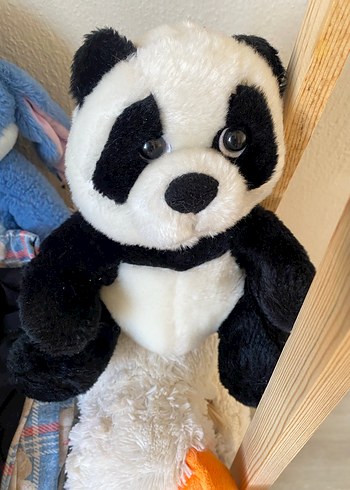 Coco Pari Bebek Siyah Beyaz Peluş Panda