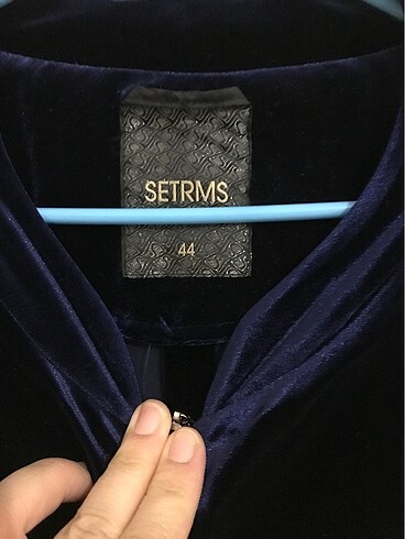 44 Beden lacivert Renk Setrems kadife kap