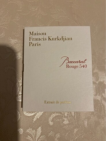 Maison Francis Kurkdjian Baccarat Rouge 540 Extrait Unisex