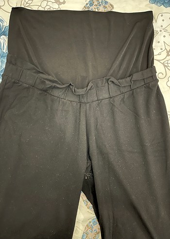 Kemer Detaylı Siyah Hamile Pantolonu - Görsel 2