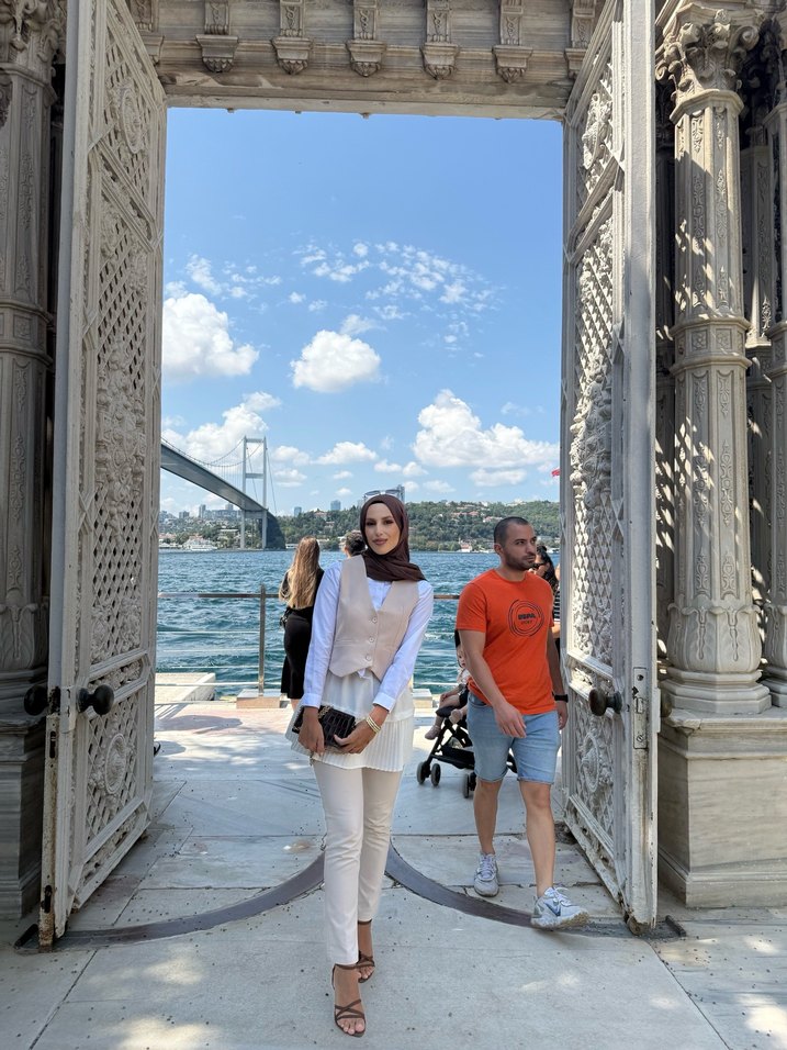 Krem  renk süveter - Görsel 5