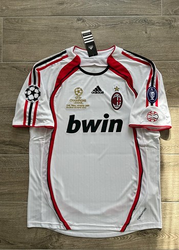 AC Milan 2006-2007 Şampiyonlar Ligi final Kaka Leite forması. - Görsel 2