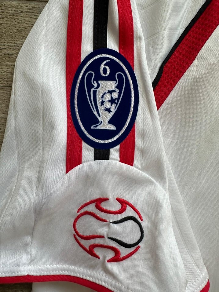 AC Milan 2006-2007 Şampiyonlar Ligi final Kaka Leite forması. - Görsel 4