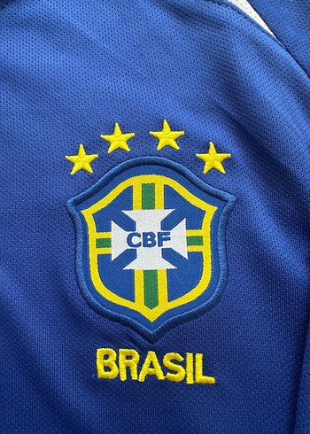 Brezilya 2002 Dünya Kupası Deplasman Ronaldo Nazario forması. - Görsel 4