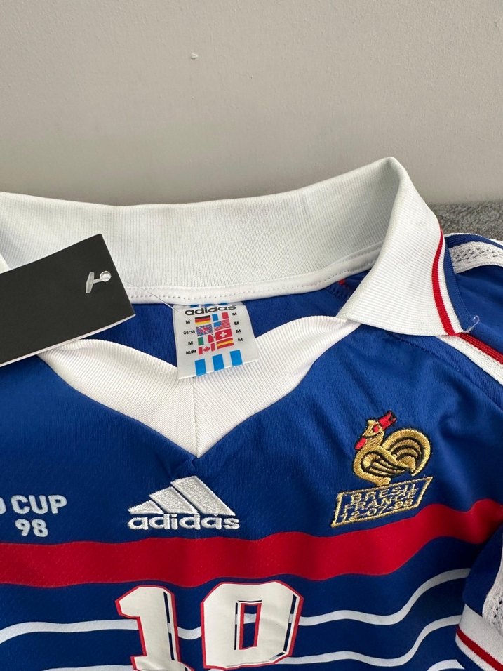 Fransa 1998 Dünya Kupası Zinedine Zidane forması - Görsel 3