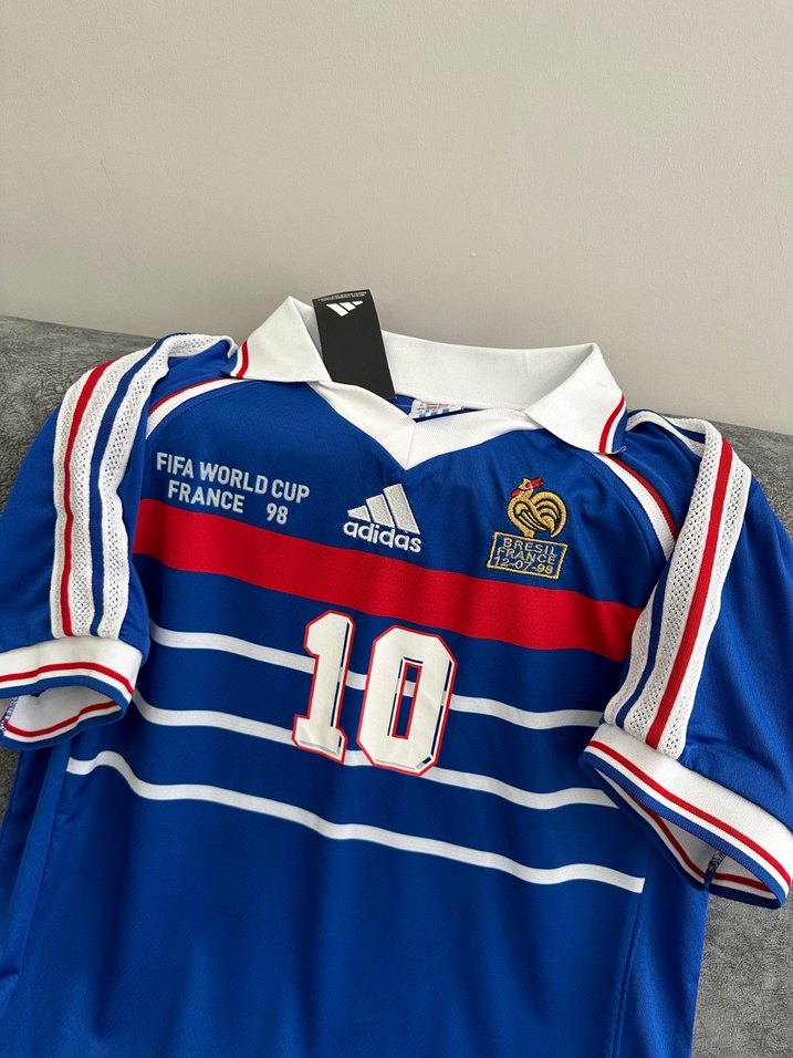 Fransa 1998 Dünya Kupası Zinedine Zidane forması - Görsel 2
