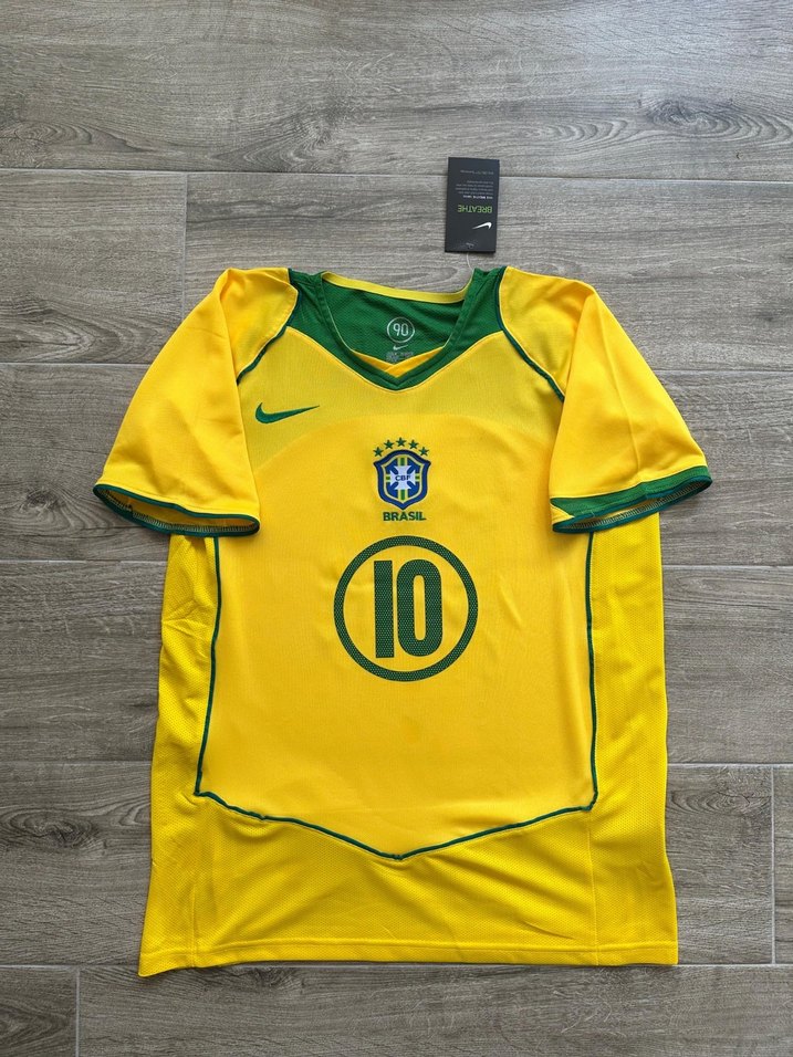 Brezilya 2004 İç Saha Ronaldinho Gaucho forması - Görsel 2