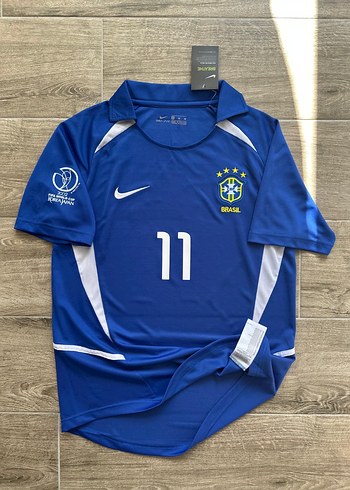 Brezilya 2002 Dünya Kupası Deplasman Forması - Görsel 2