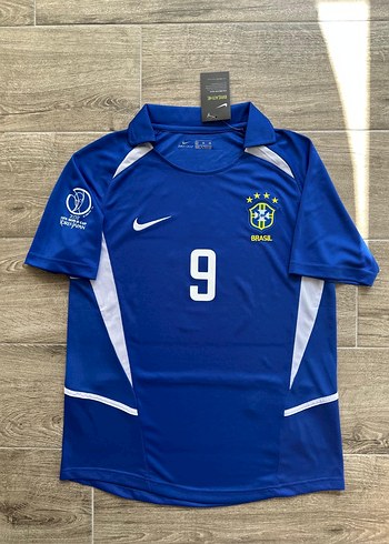 Brezilya 2002 Dünya Kupası Deplasman Ronaldo Nazario forması. - Görsel 2