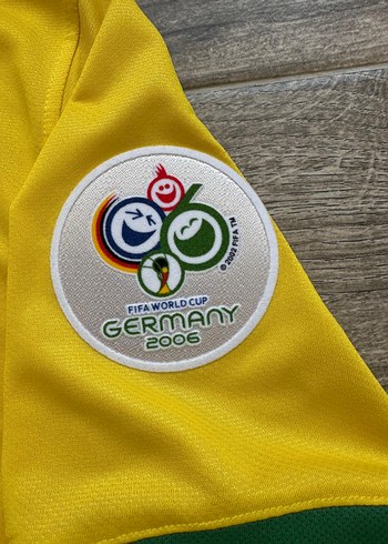 Brezilya 2006 Dünya Kupası İç Saha Ronaldinho Gaucho forması - Görsel 3