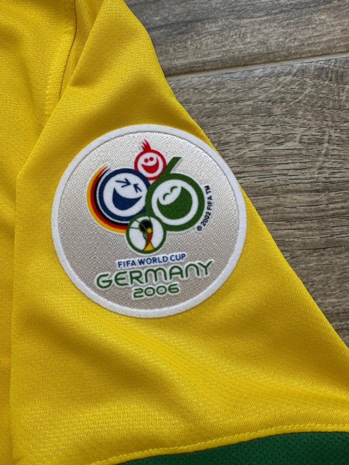 Brezilya 2006 Dünya Kupası İç Saha Ronaldinho Gaucho forması - Görsel 3