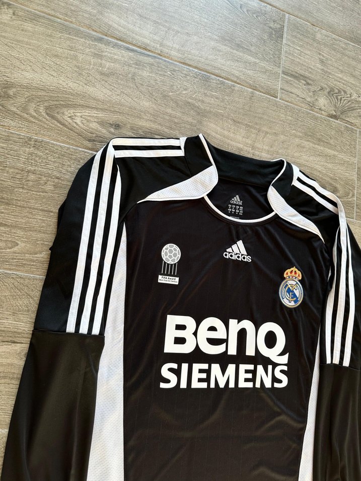 Real Madrid 2006-2007 deplasman Uzun Kollu David Beckham - Görsel 2