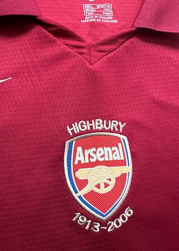 Arsenal 2005-2006 İç Saha Thierry Henry forması - Görsel 4