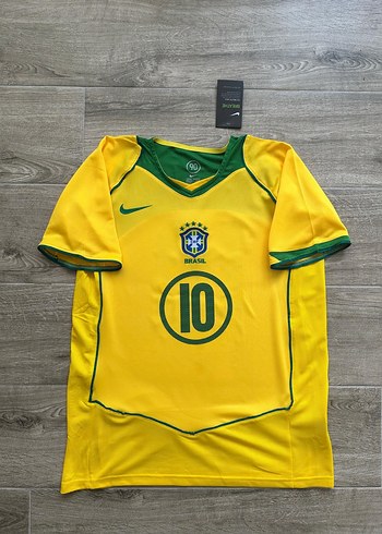 Brezilya 2004 İç Saha Ronaldinho Gaucho forması - Görsel 2
