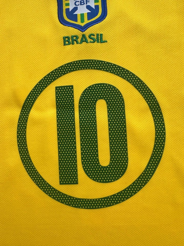 Brezilya 2004 İç Saha Ronaldinho Gaucho forması - Görsel 4
