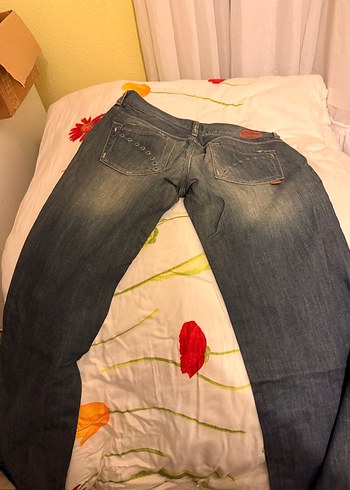 Hugo Boss Koyu Mavi Renk Dugmeli Kadin Kot Pantolon