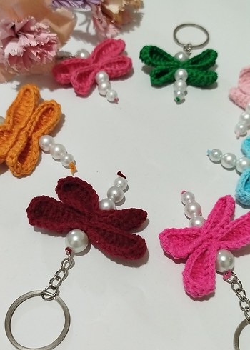 Renkli Boncuklu Yusufçuk Anahtarlık - Görsel 5