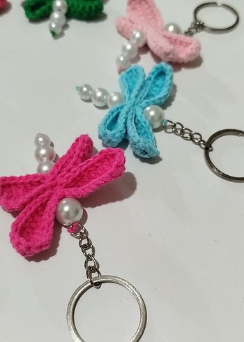 Renkli Boncuklu Yusufçuk Anahtarlık - Görsel 3