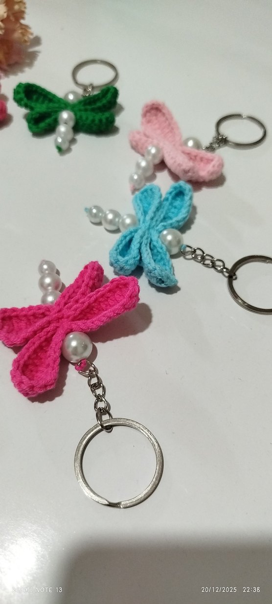 Renkli Boncuklu Yusufçuk Anahtarlık - Görsel 3