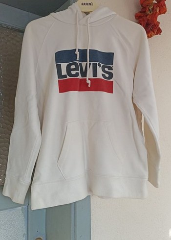 Levis Levi S Beyaz Kapusonlu Sweatshirt
