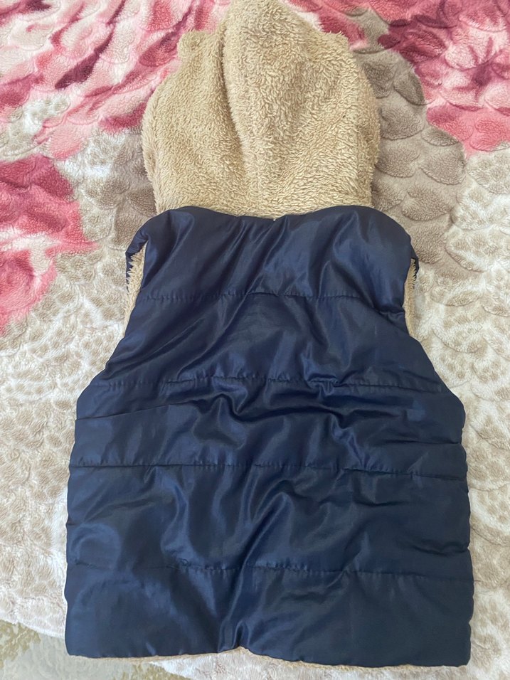 Bej lacivert bebek şişme yelek - Görsel 3