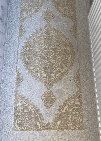 Nakışlı Beyaz Geleneksel Halı - Görsel 2