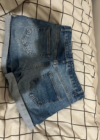 Defacto Mavi Kadın Mini Kot Şort - Görsel 3