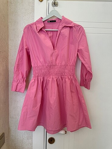 Zara pembe elbise