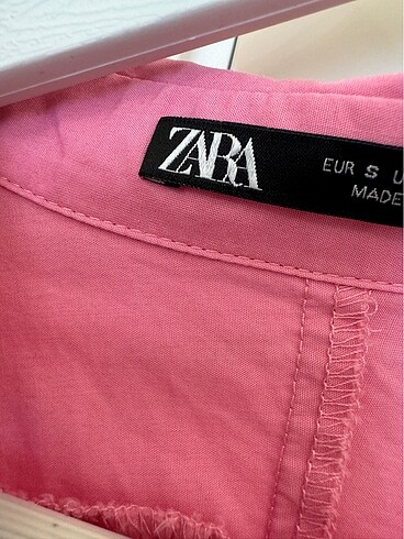s Beden Zara pembe elbise