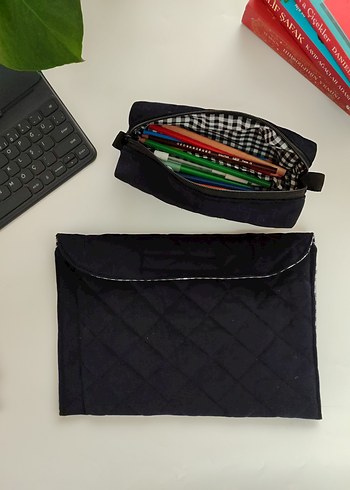 Tablet çantası ve kalemlik seti