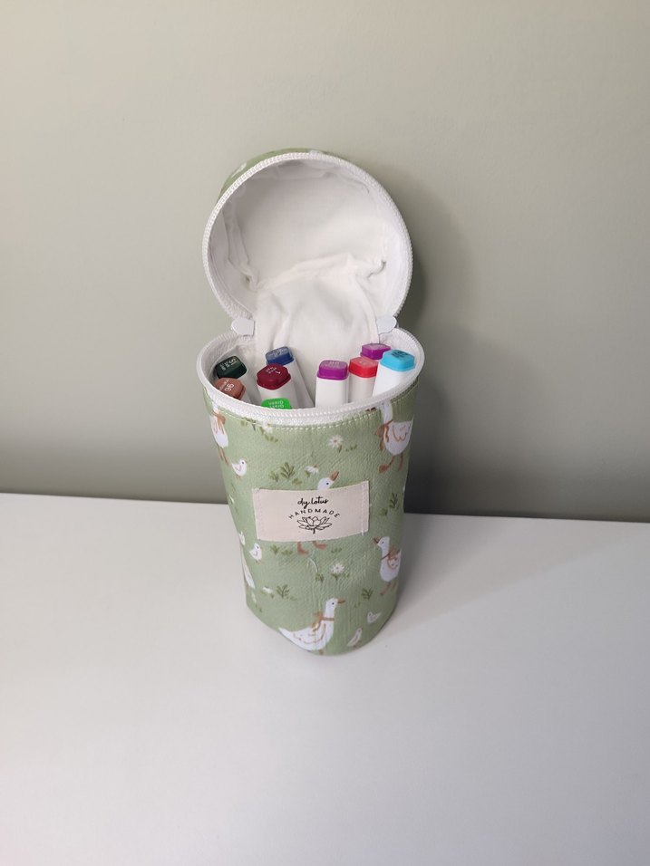 Çocuklar için Pastel Yeşil Termos Şişe çantası - Görsel 4