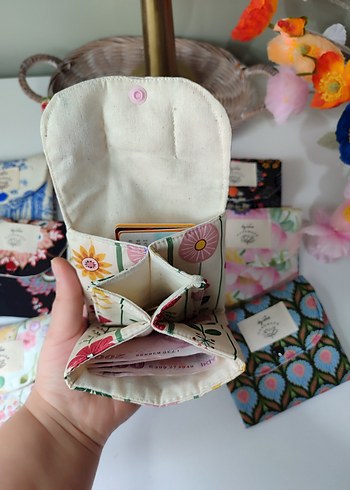 Bohem Tarz Pastel Renkli Cüzdan - Görsel 6