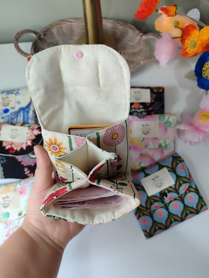 Bohem Tarz Pastel Renkli Cüzdan - Görsel 5